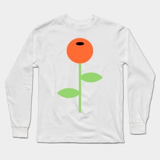 Summer Red Poppy Cottage Garden Flowers Digital Art | Melanie Jensen Illustrations Long Sleeve T-Shirt